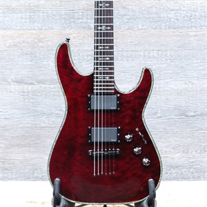 Schecter Hellraiser C-1 Quilted Maple Top EMG Pickups Black Cherry Guitare Électrique