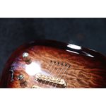 Godin Artisan ST-II WhiskeyBurst EN Quilted Maple Top Guitare Électrique avec Étui