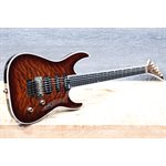 Jackson Pro Plus Series Soloist SLA3Q Amber Tiger Eye Electric Guitar w/Bag