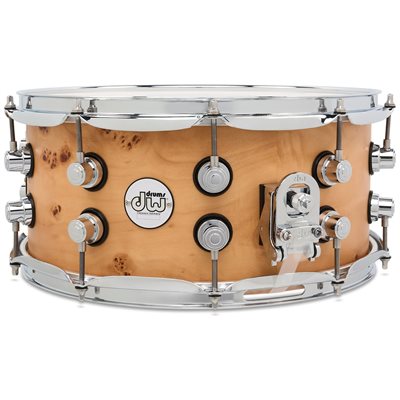 DW Design Mapa Burl over Birch Caisse Claire 6.5x14, Édition Limitée