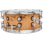 DW Design Mapa Burl over Birch Caisse Claire 6.5x14, Édition Limitée