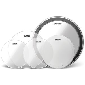Evans EDP1-G2CLR-S G2 Clear Standard Pack (12", 13", 16", 14" HD Dry, 22" EMAD Clear)