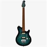 Sterling by Music Man Axis AX50 Quilted Maple - Yucatan Blue