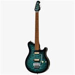 Sterling by Music Man Axis AX50 Quilted Maple - Yucatan Blue
