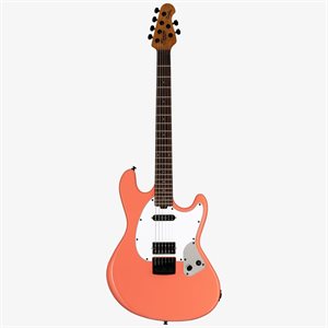 Sterling by Music Man Fluff Artist Series StingRay - Rula Thumb Red