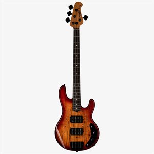 Sterling by Music Man StingRay HH RAY34HH Spalted Maple - Blood Orange Burst
