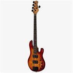 Sterling by Music Man StingRay 5 HH RAY35HH Spalted Maple - Blood Orange Burst