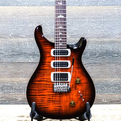 PRS SE Studio Figured Maple Top Orange Tiger Smokeburst Guitare Électrique avec Étui